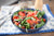 Spinach Garden Salad Spinach Grape Tomato, Cucumber, Onion, & Peppers 320oz bowl