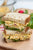 Egg Salad Multigrain Bread Sandwich, w/ Herb Mayo veggie