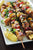 Hawaiian Pork Kabob Teriyaki , zucchini, red onion, pineapple, peppers
